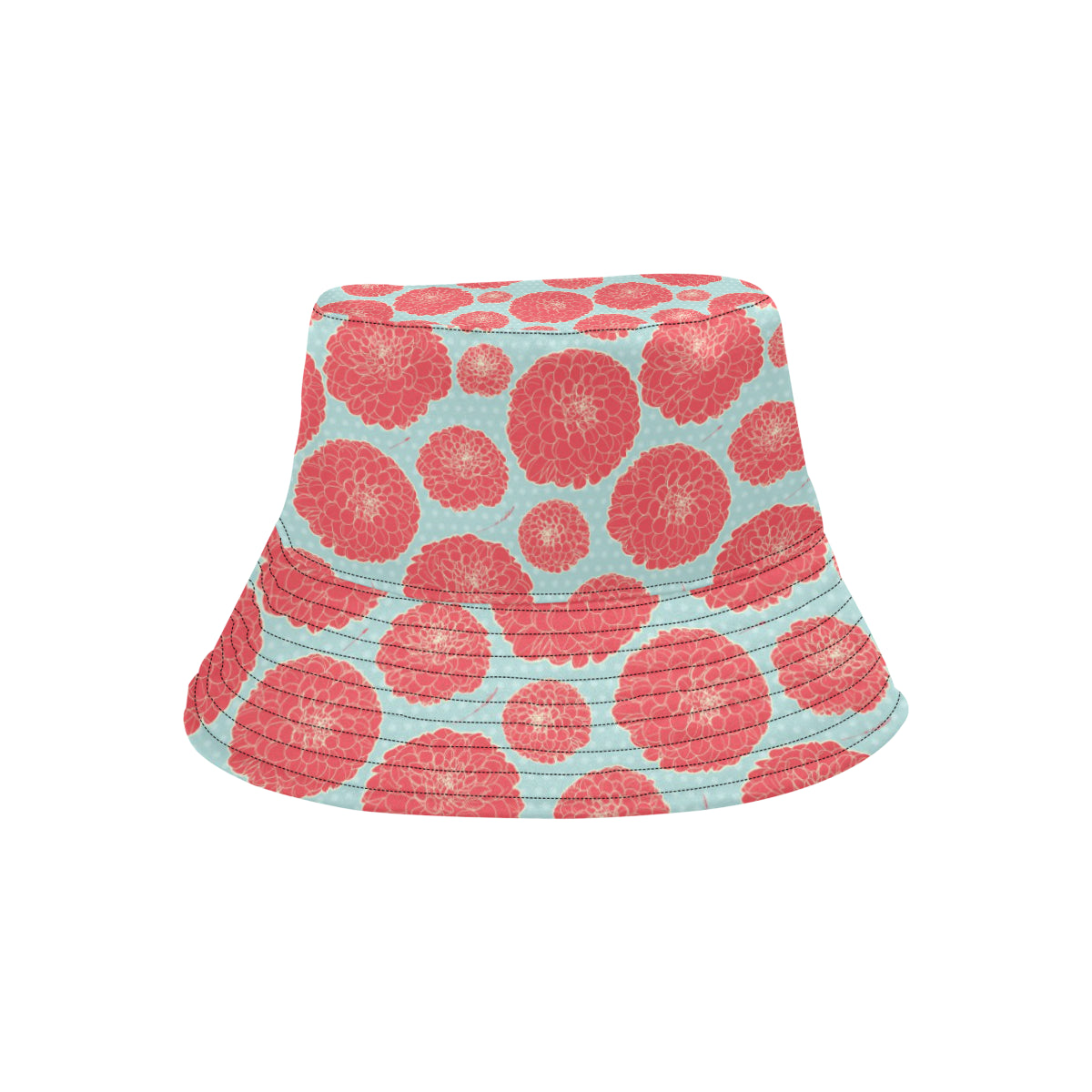 Marigold Pattern Print Design MR03 Unisex Bucket Hat