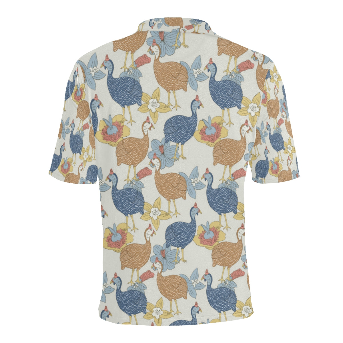 Guinea Fowl Pattern Print Design 01 Men Polo Shirt