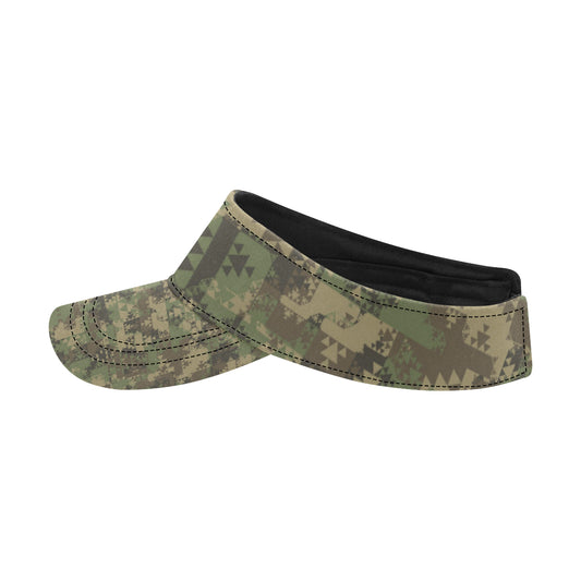 Camouflage Aztec Green Army Print Unisex Sun Visor