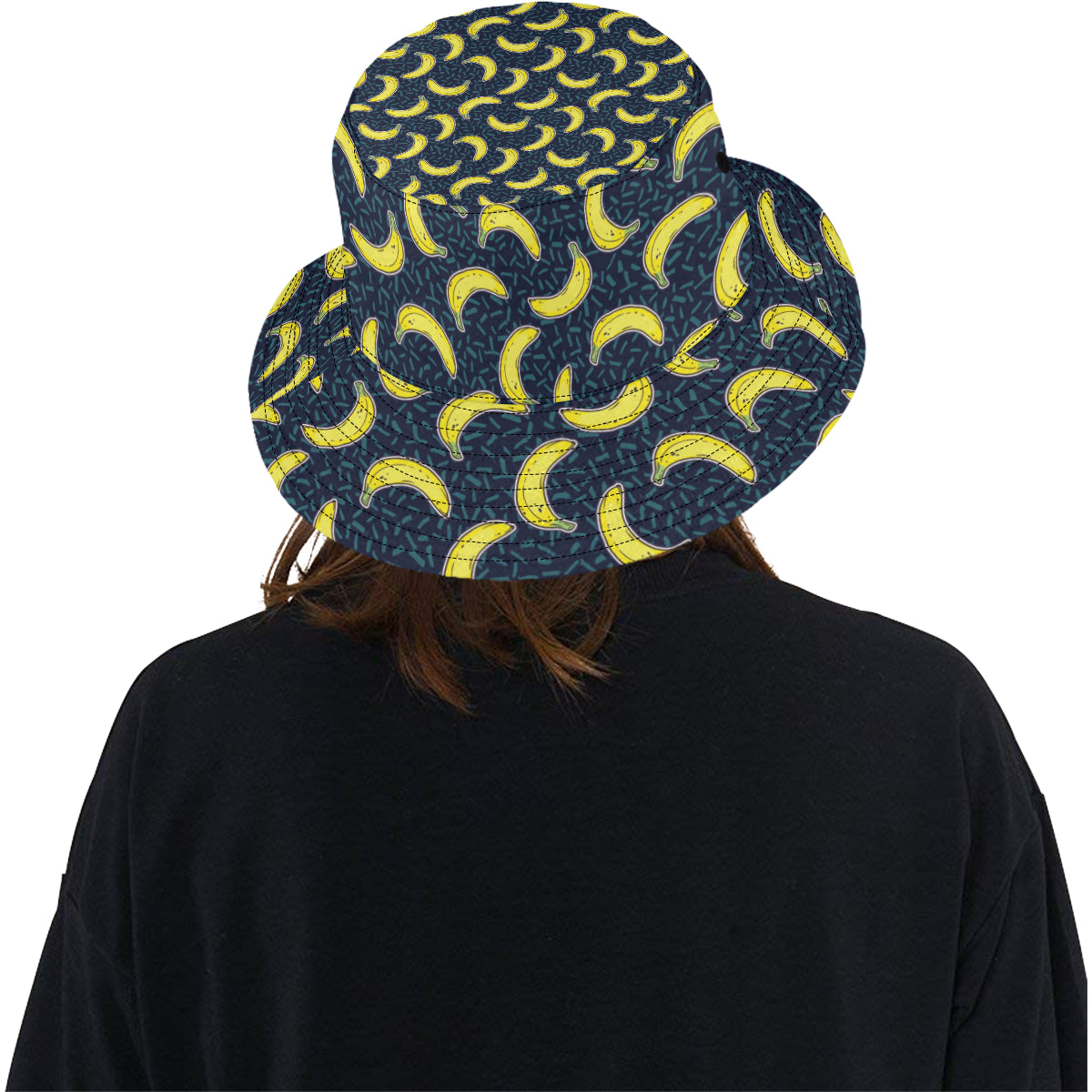 Banana Pattern Print Design BA09 Unisex Bucket Hat