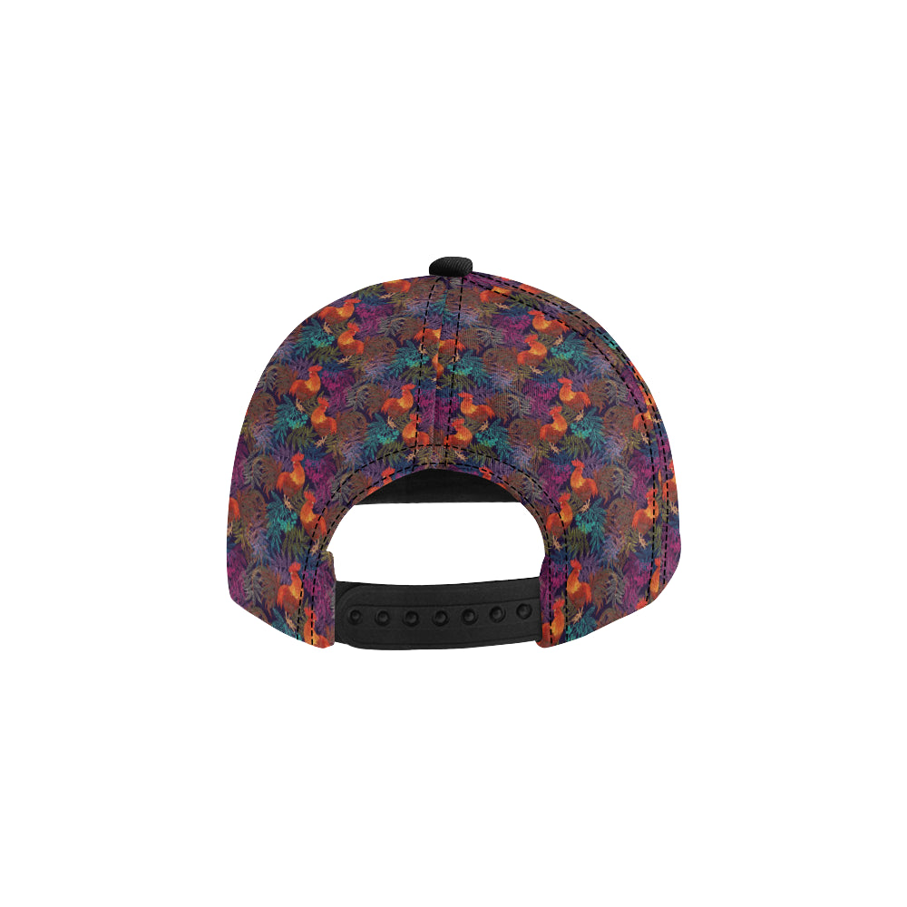Rooster Print Style Snapback Cap