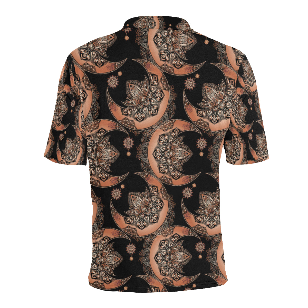 Sun Moon Mandala Men Polo Shirt