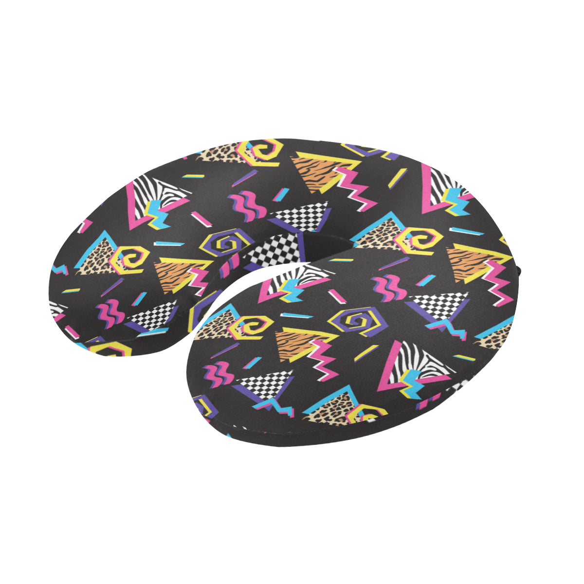 80s Pattern Print Design 3 U-Shaped Travel Neck Pillow