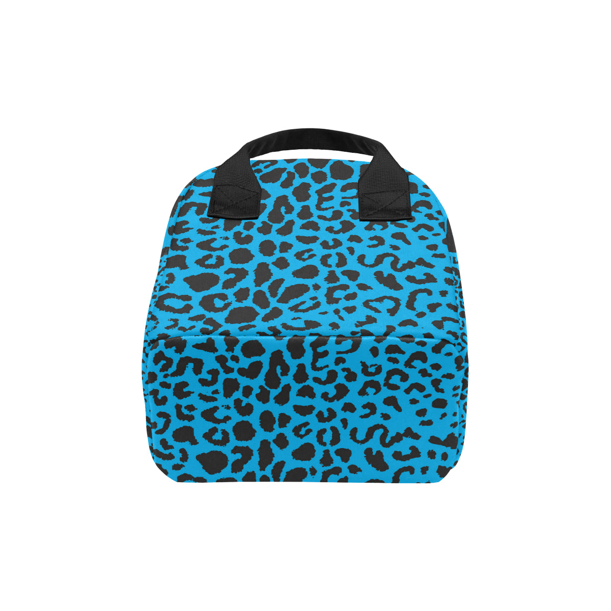 Cheetah Blue Print Pattern Insulated Lunch Bag