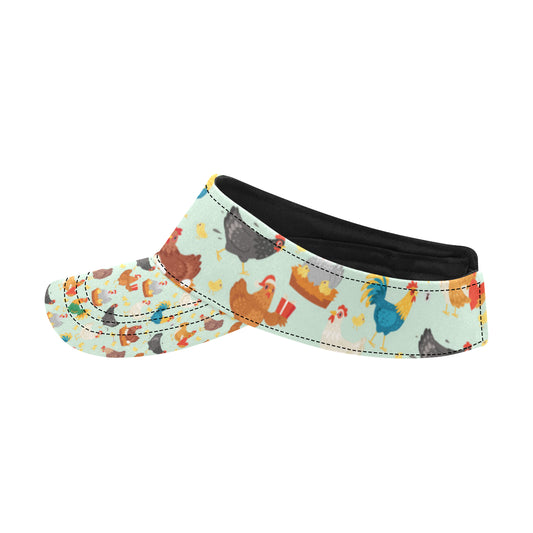 Chicken Pattern Print Design 07 Unisex Sun Visor