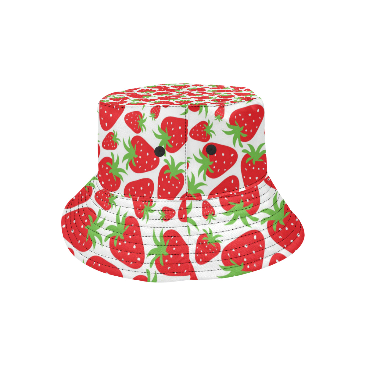 Strawberry Pattern Print Design SB01 Unisex Bucket Hat