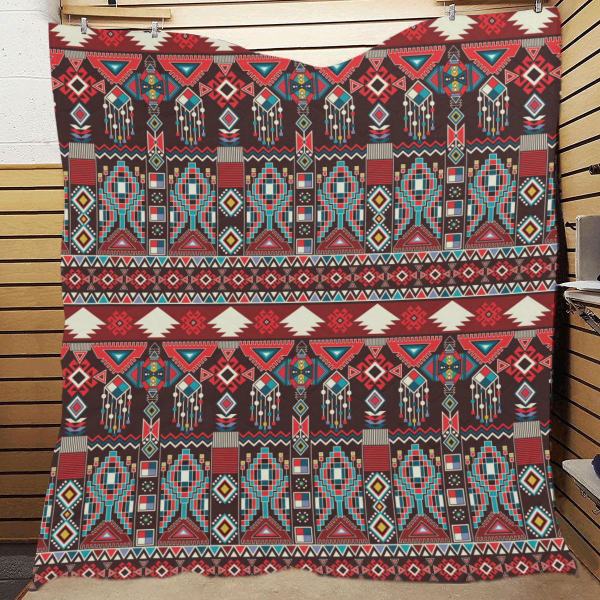 Tribal Aztec Indians native american Premium Quilt