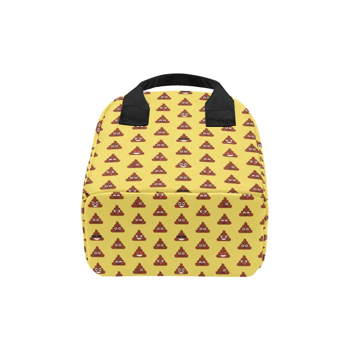 Emoji Poop Print Pattern Insulated Lunch Bag