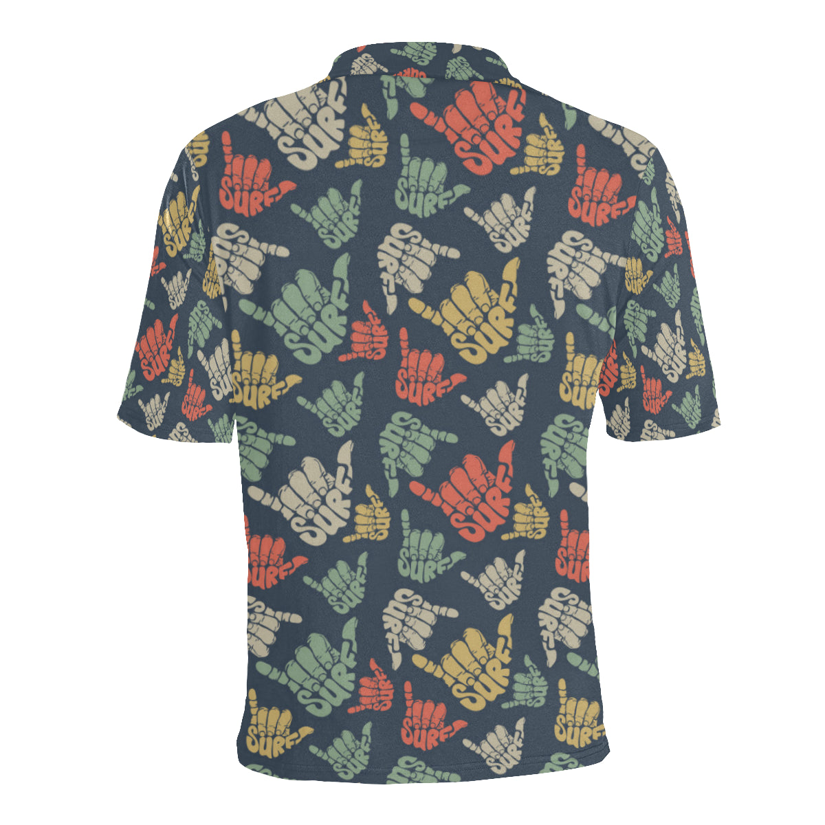 Surf Hand sign Men Polo Shirt