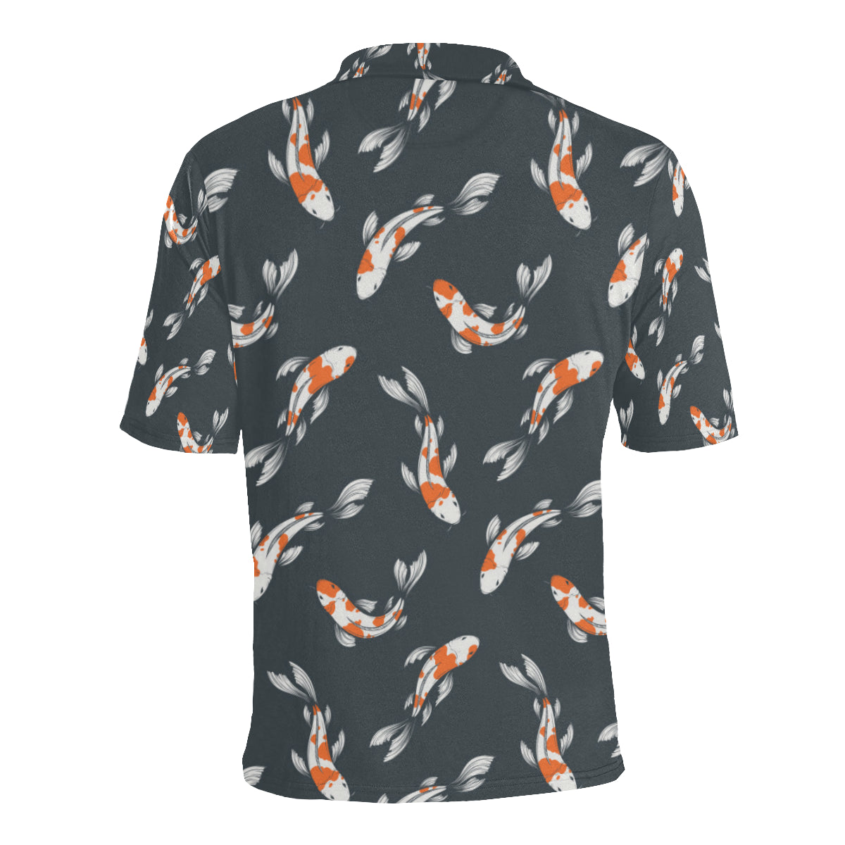KOI Fish Pattern Print Design 04 Men Polo Shirt