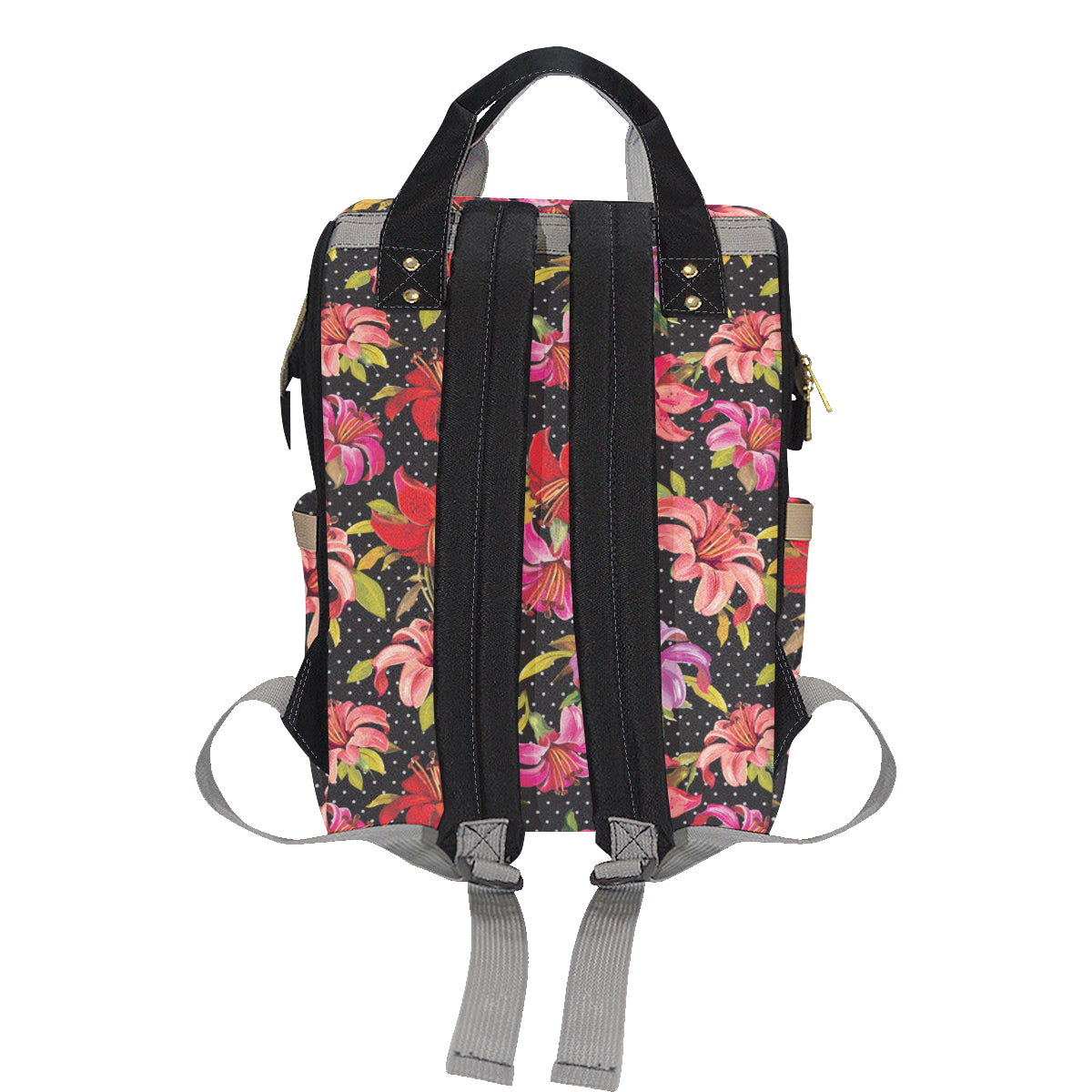 Lily Pattern Print Design LY012 Diaper Bag Backpack
