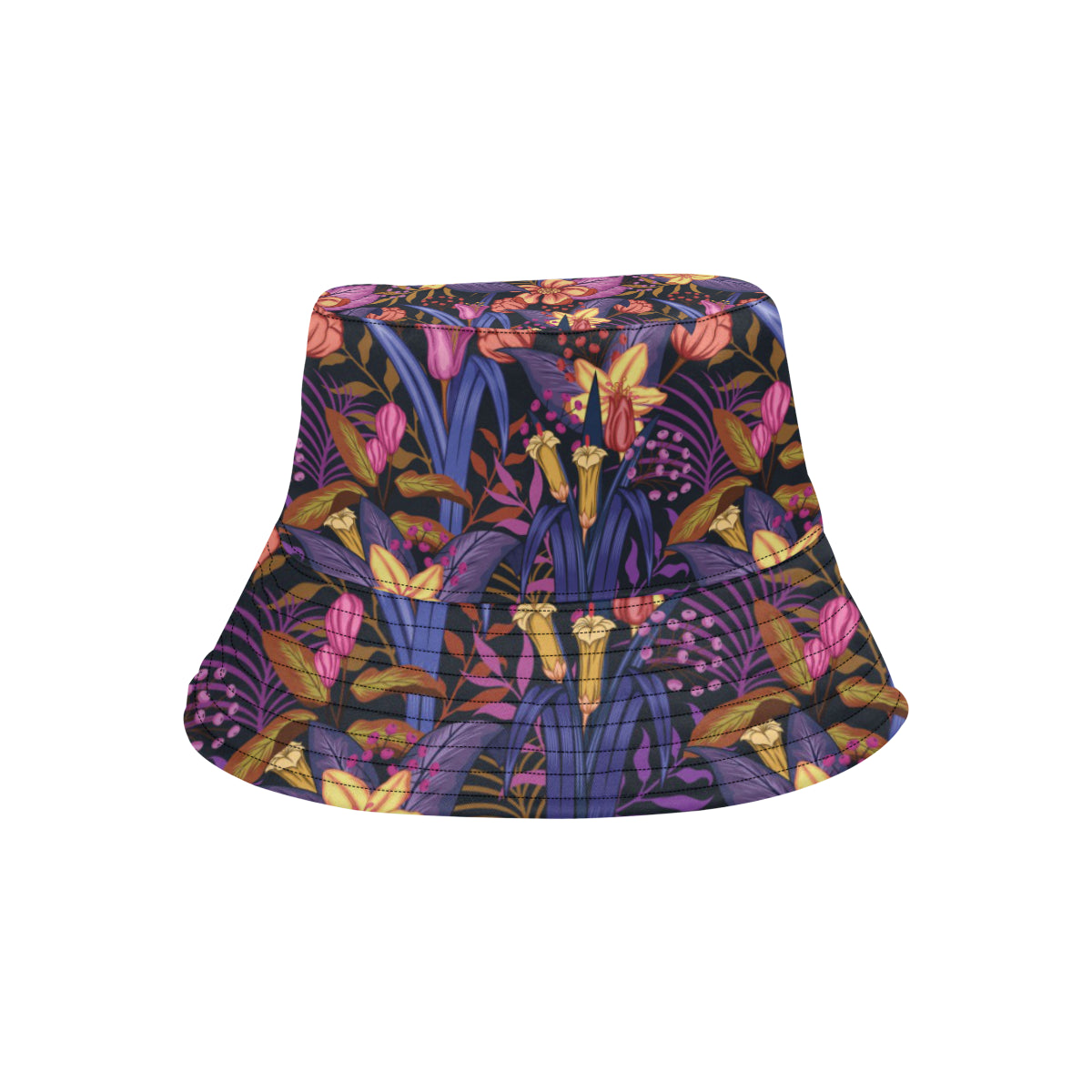 Lily Pattern Print Design LY016 Unisex Bucket Hat