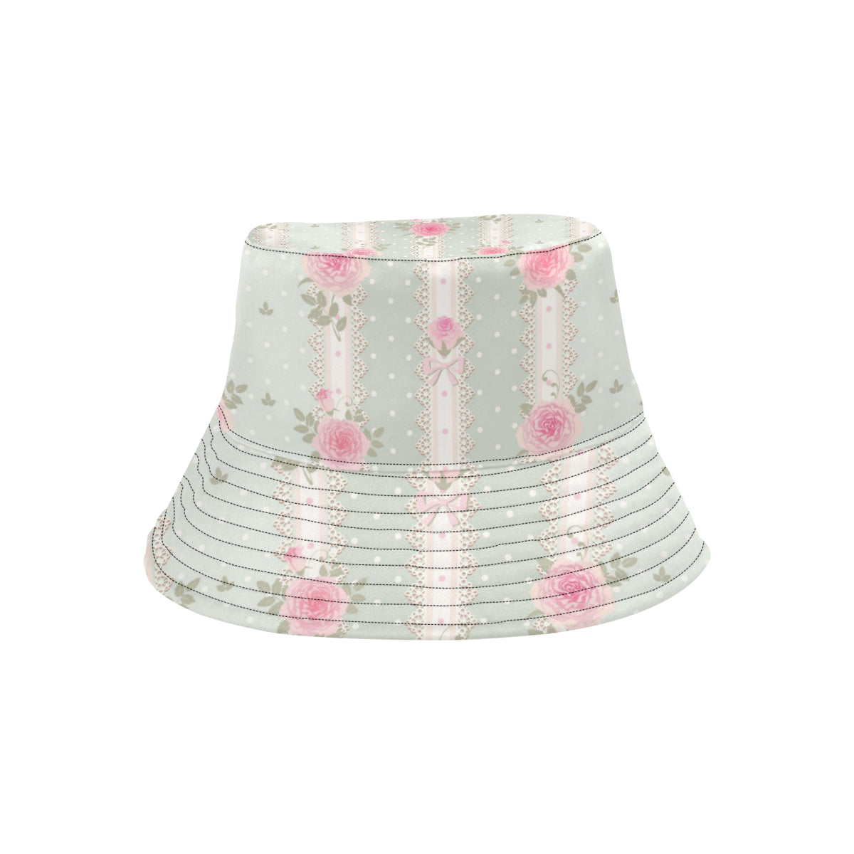 Rose Pattern Print Design RO016 Unisex Bucket Hat