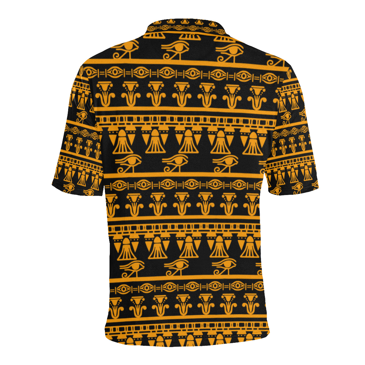 Eye of Horus Tribal Egypt Pattern Men Polo Shirt
