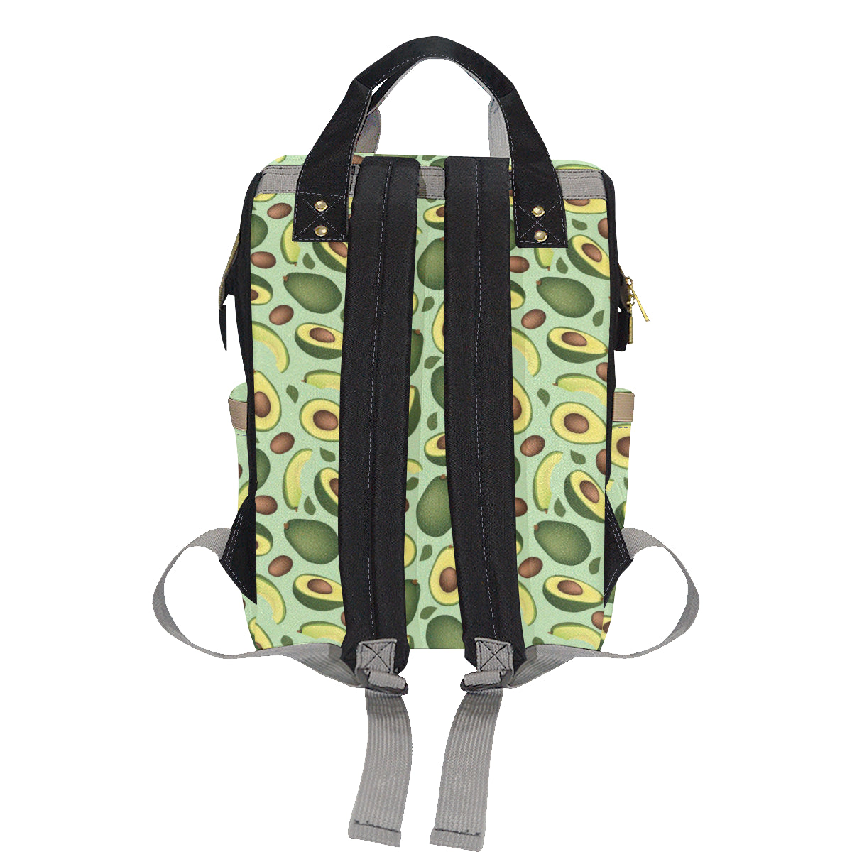 Avocado Pattern Print Design AC01 Diaper Bag Backpack
