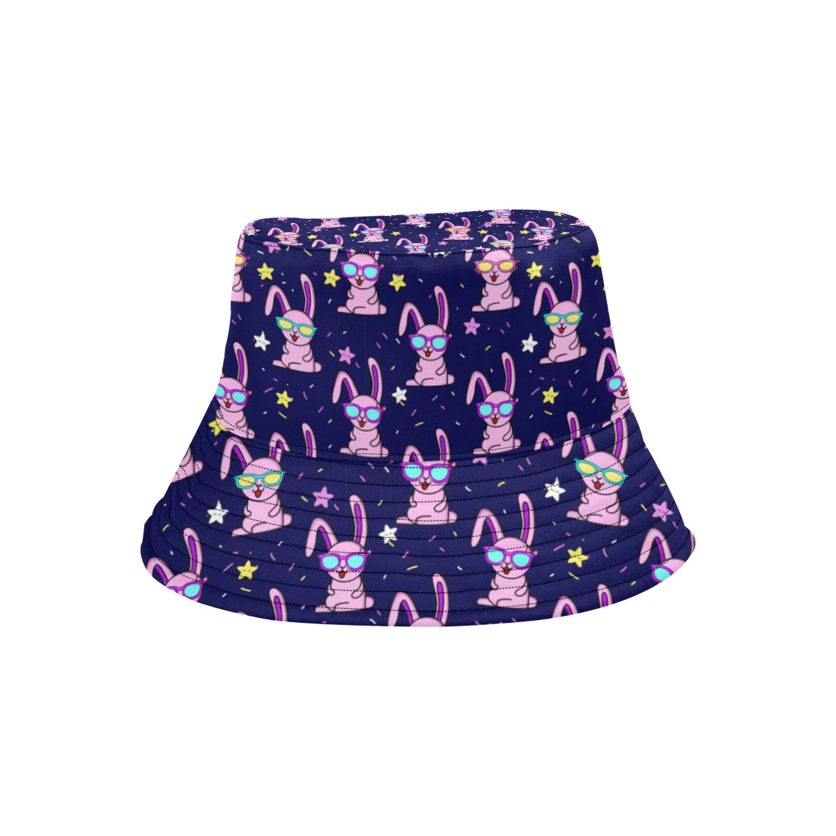 Rabbit Baby Pattern Print Design RB015 Unisex Bucket Hat