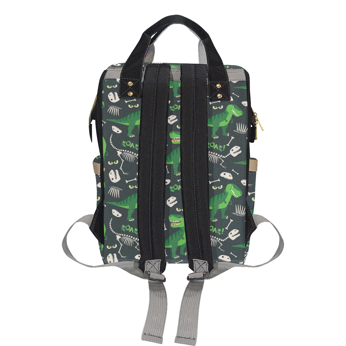 T Rex Pattern Print Design A05 Diaper Bag Backpack