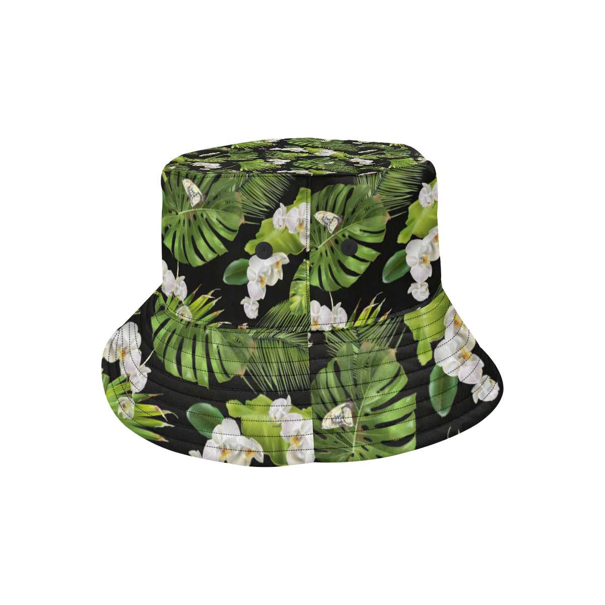 Tropical Flower Pattern Print Design TF026 Unisex Bucket Hat