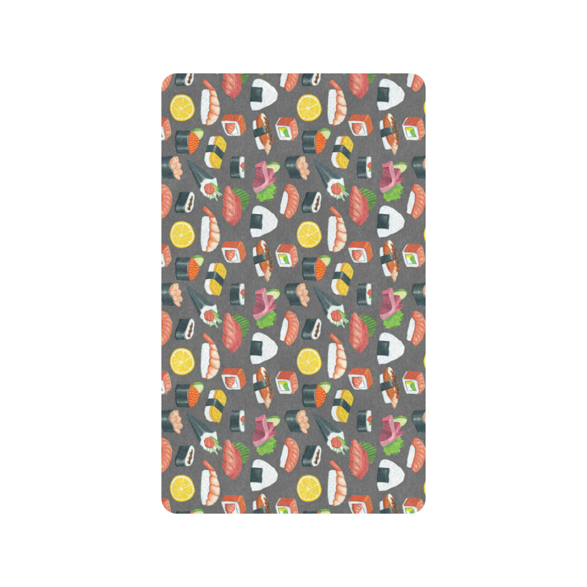 Sushi Pattern Print Rubber Doormat