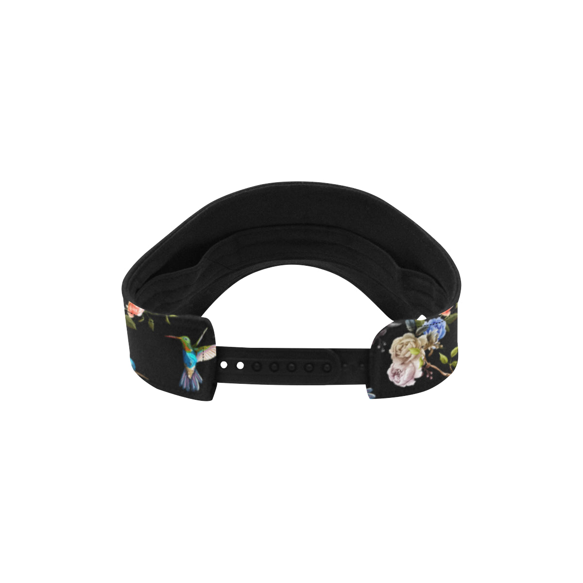 Hummingbird Flower Themed Print Unisex Sun Visor