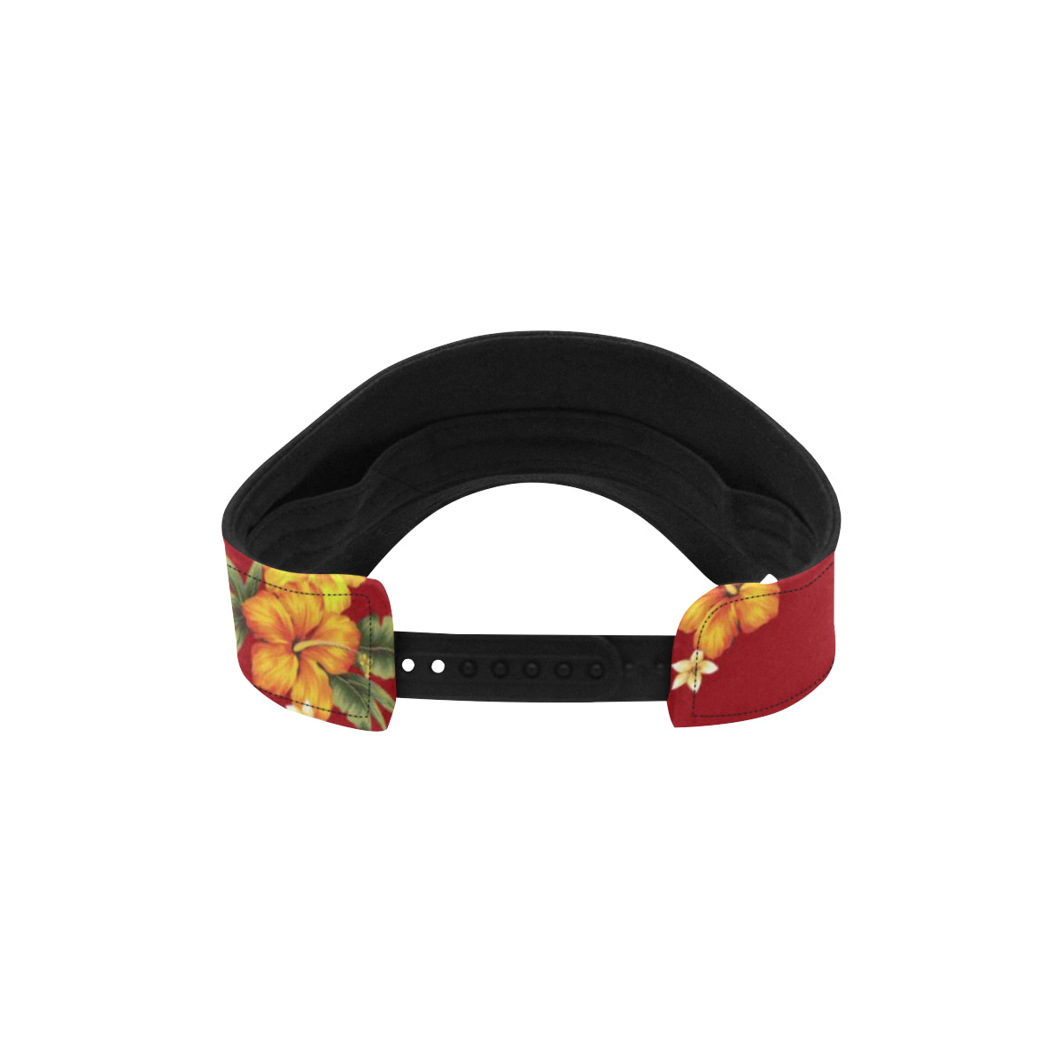 Orange Hibiscus Pattern Print Design HB026 Unisex Sun Visor