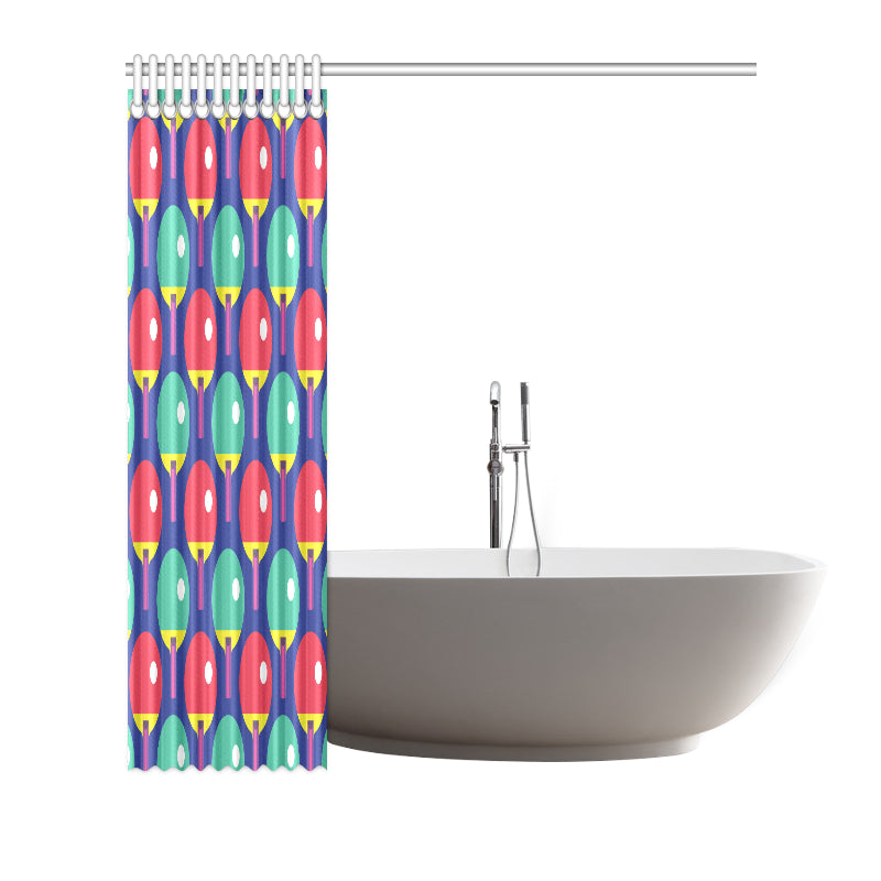 Ping Pong Pattern Print Design A03 Shower Curtain