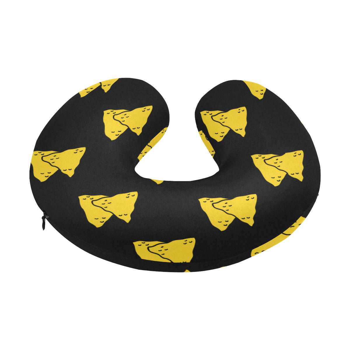 Nachos Pattern Print Design A02 U-Shaped Travel Neck Pillow