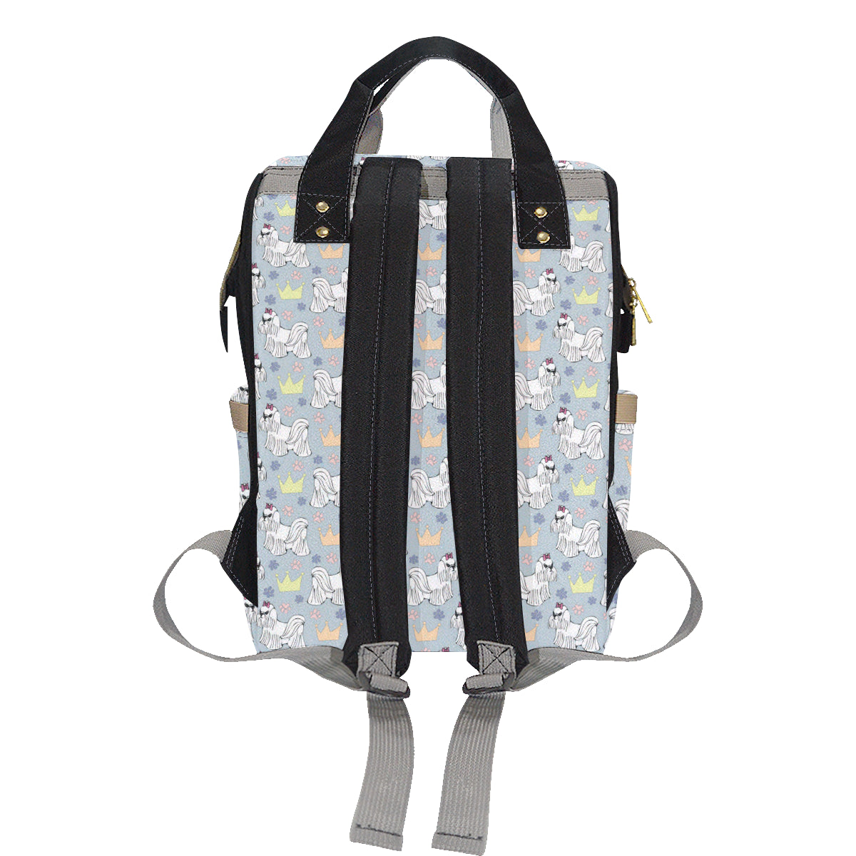 Maltese Pattern Print Design 04 Diaper Bag Backpack