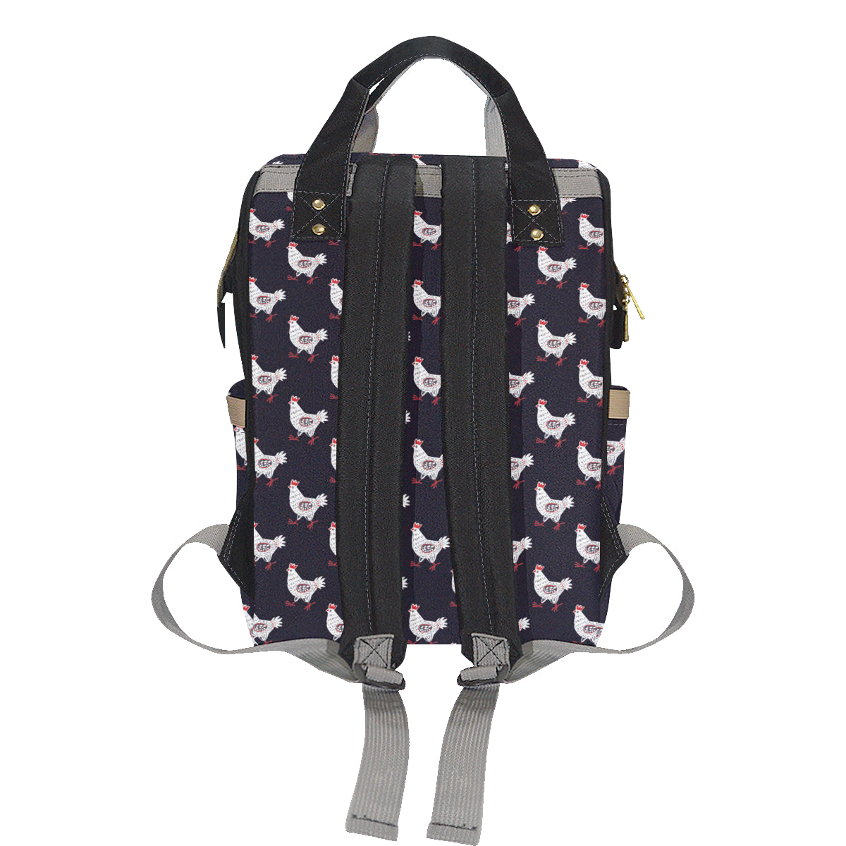 Chicken Pattern Print Design 03 Diaper Bag Backpack