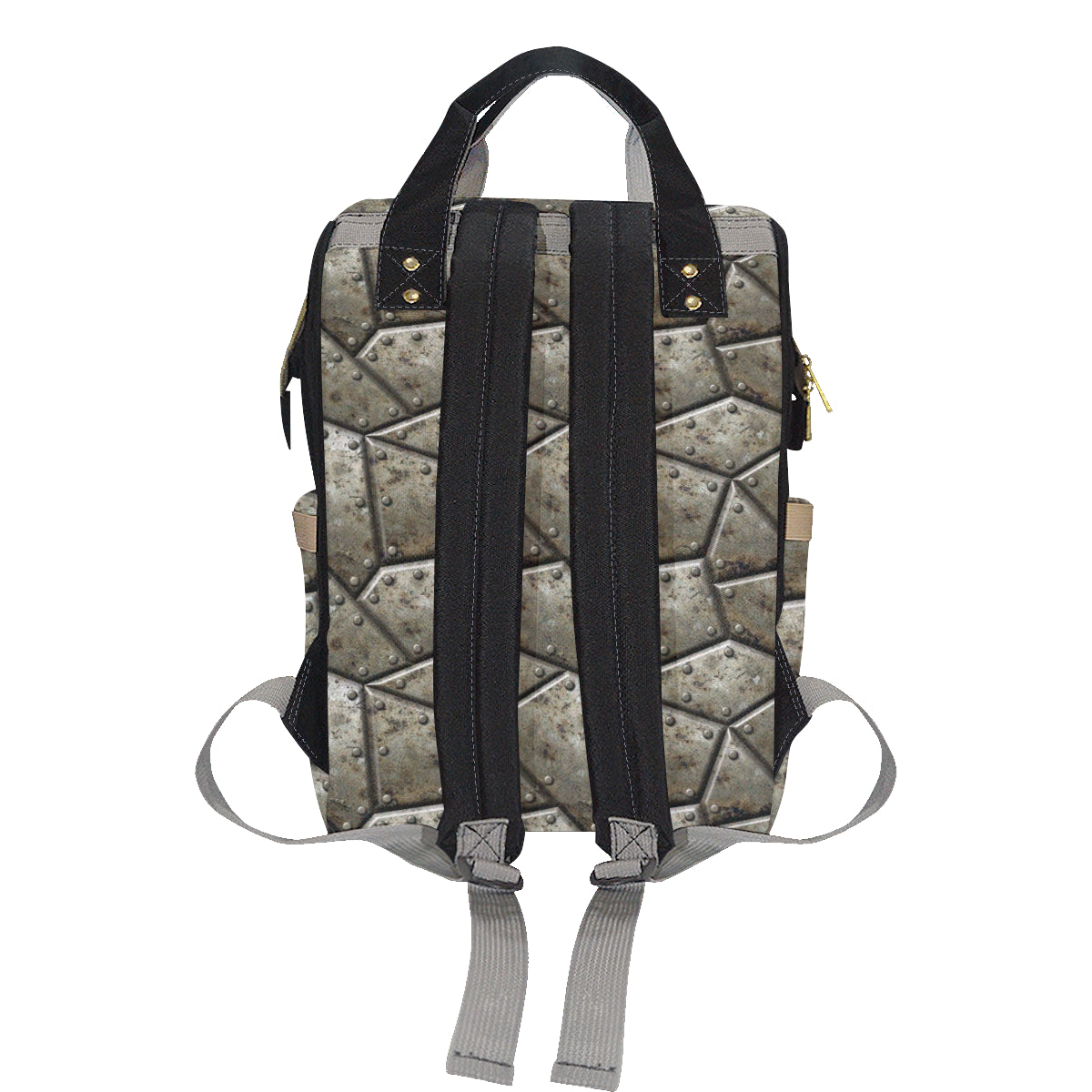 Armor Pattern Print Design 01 Diaper Bag Backpack