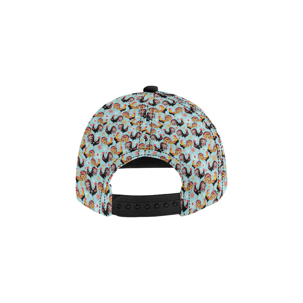Rooster Themed Design Snapback Cap
