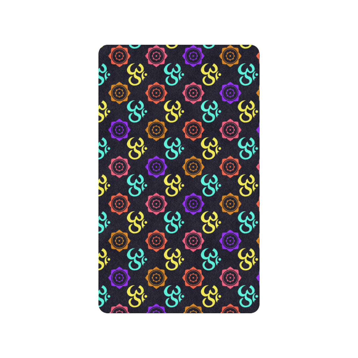 Chakra OM Print Pattern Rubber Doormat