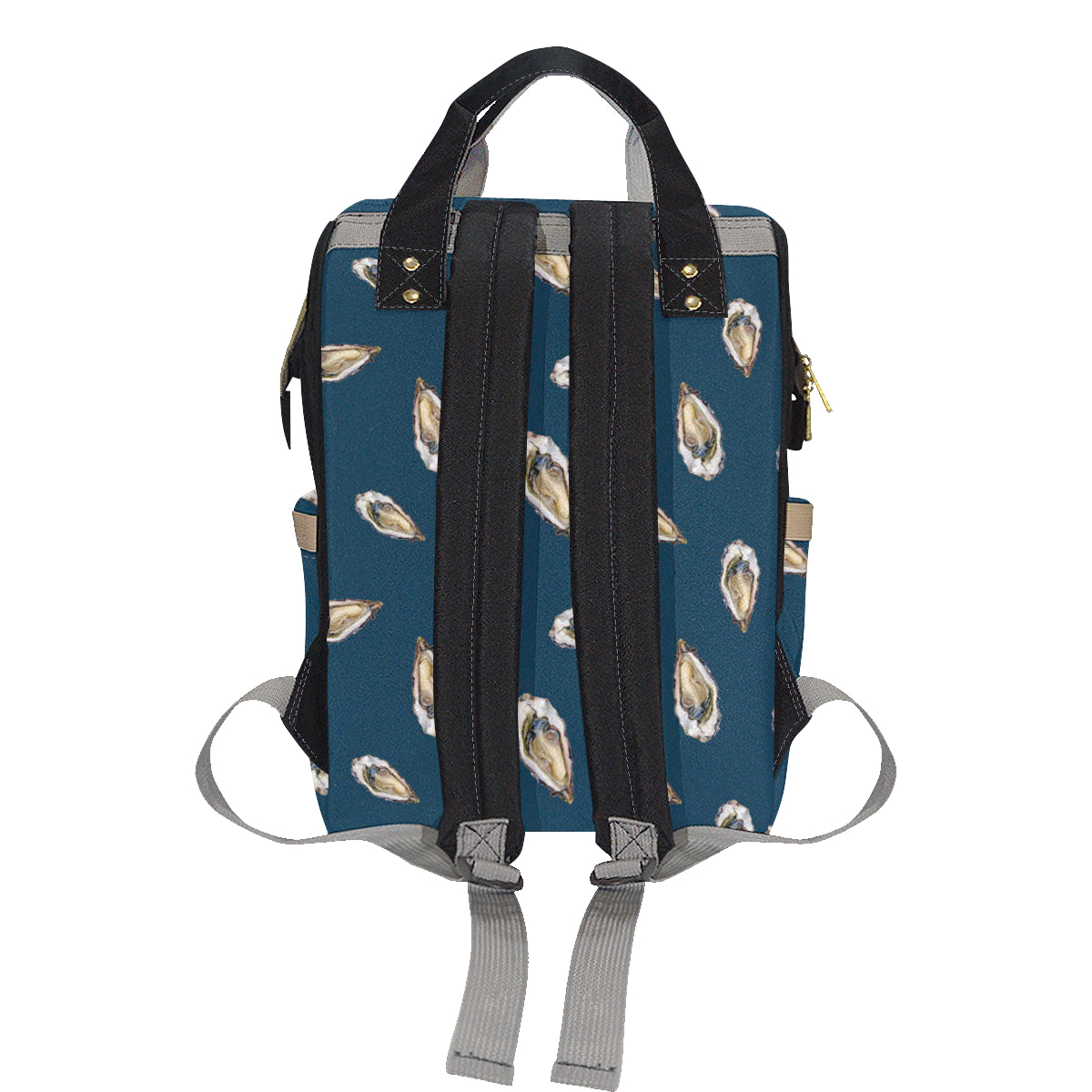 Oyster Pattern Print Design 03 Diaper Bag Backpack