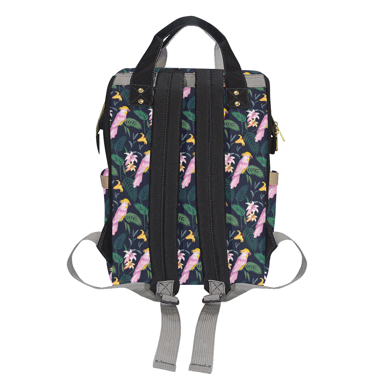 Cockatoo Pattern Print Design 03 Diaper Bag Backpack