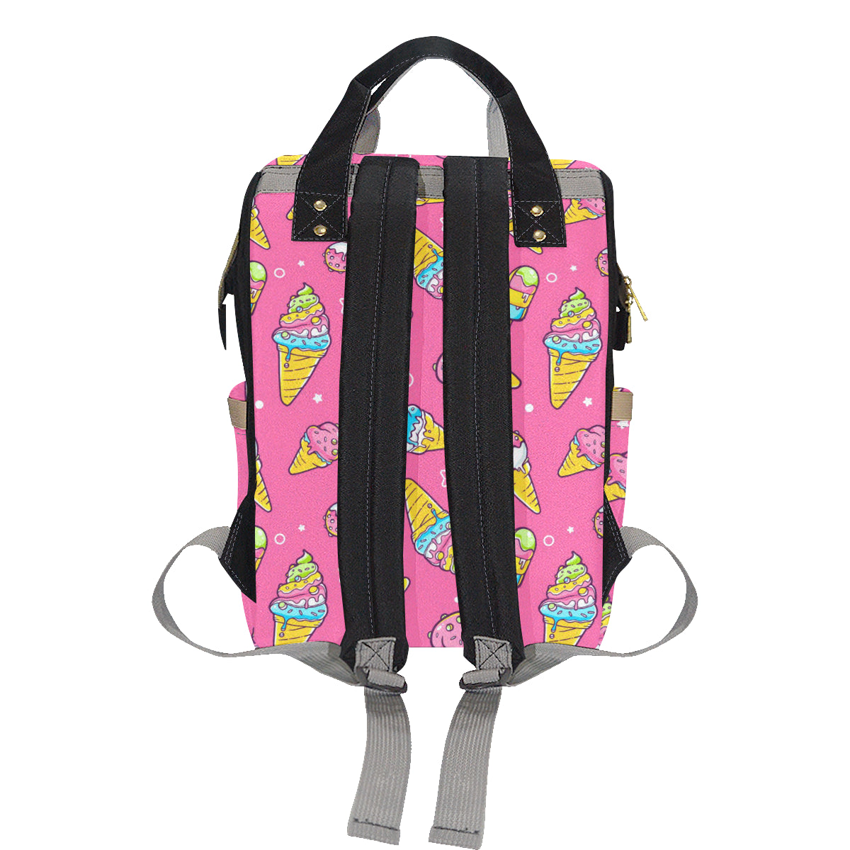 Ice Cream Pattern Print Design IC04 Diaper Bag Backpack