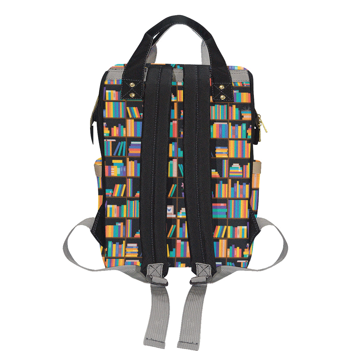 Book Pattern Print Design 05 Diaper Bag Backpack