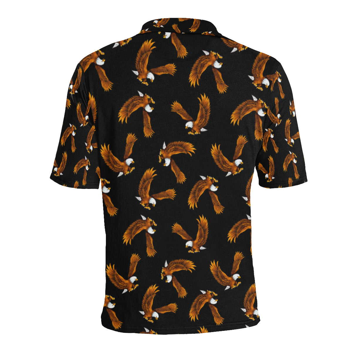 Eagles Print Pattern Men Polo Shirt