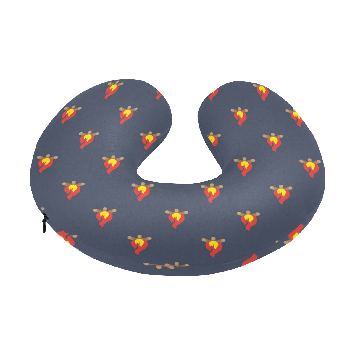 Campfire Pattern Print Design 02 U-Shaped Travel Neck Pillow