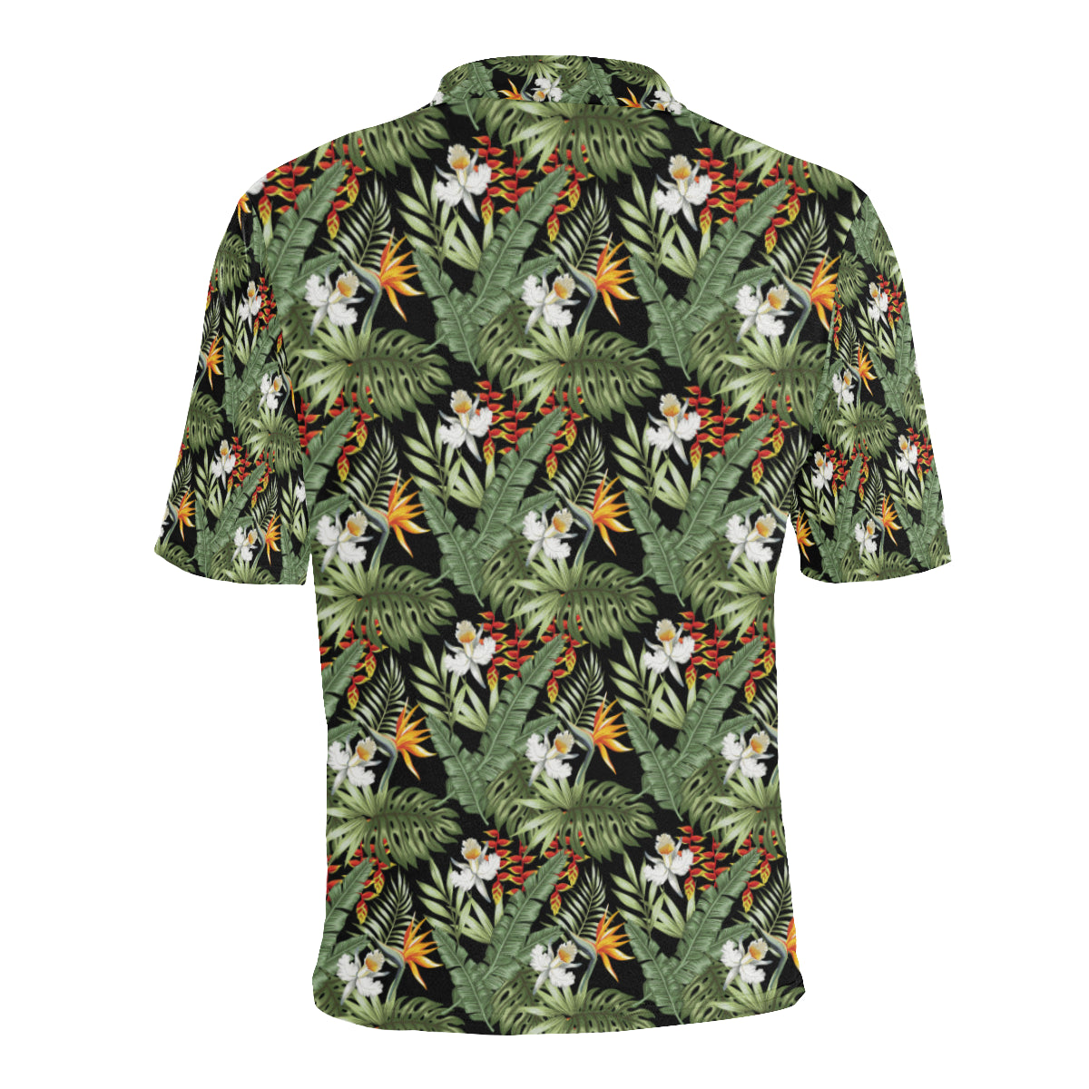 Bird Of Paradise Pattern Print Design 02 Men Polo Shirt