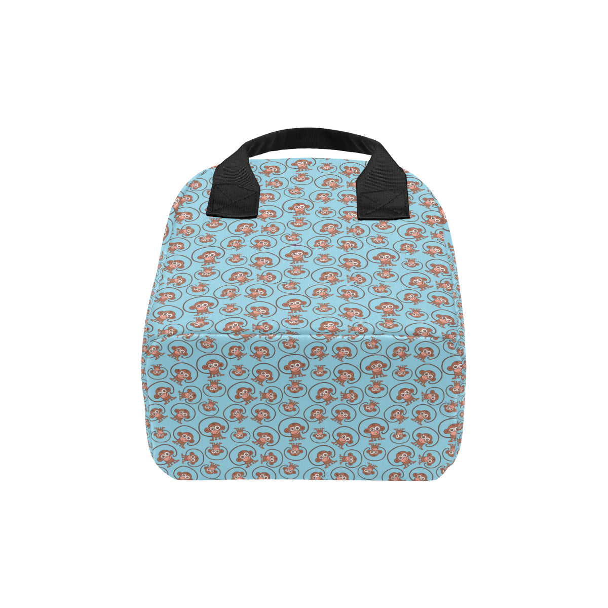 Monkey Cute Design Themed Print Insulated Lunch Bag