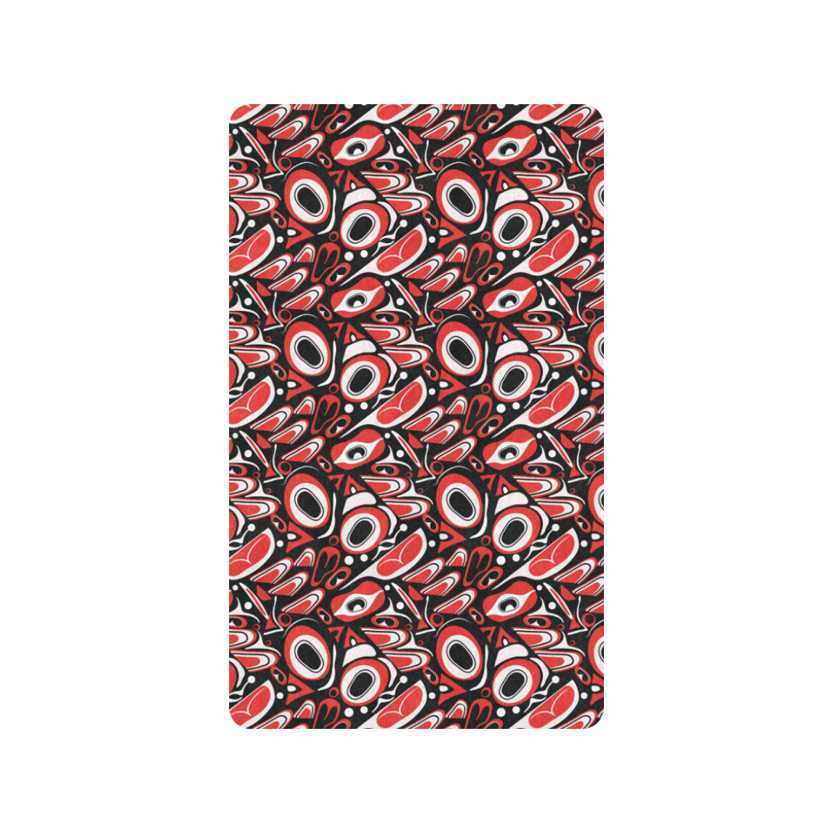 Totem Pole Texture Design Rubber Doormat