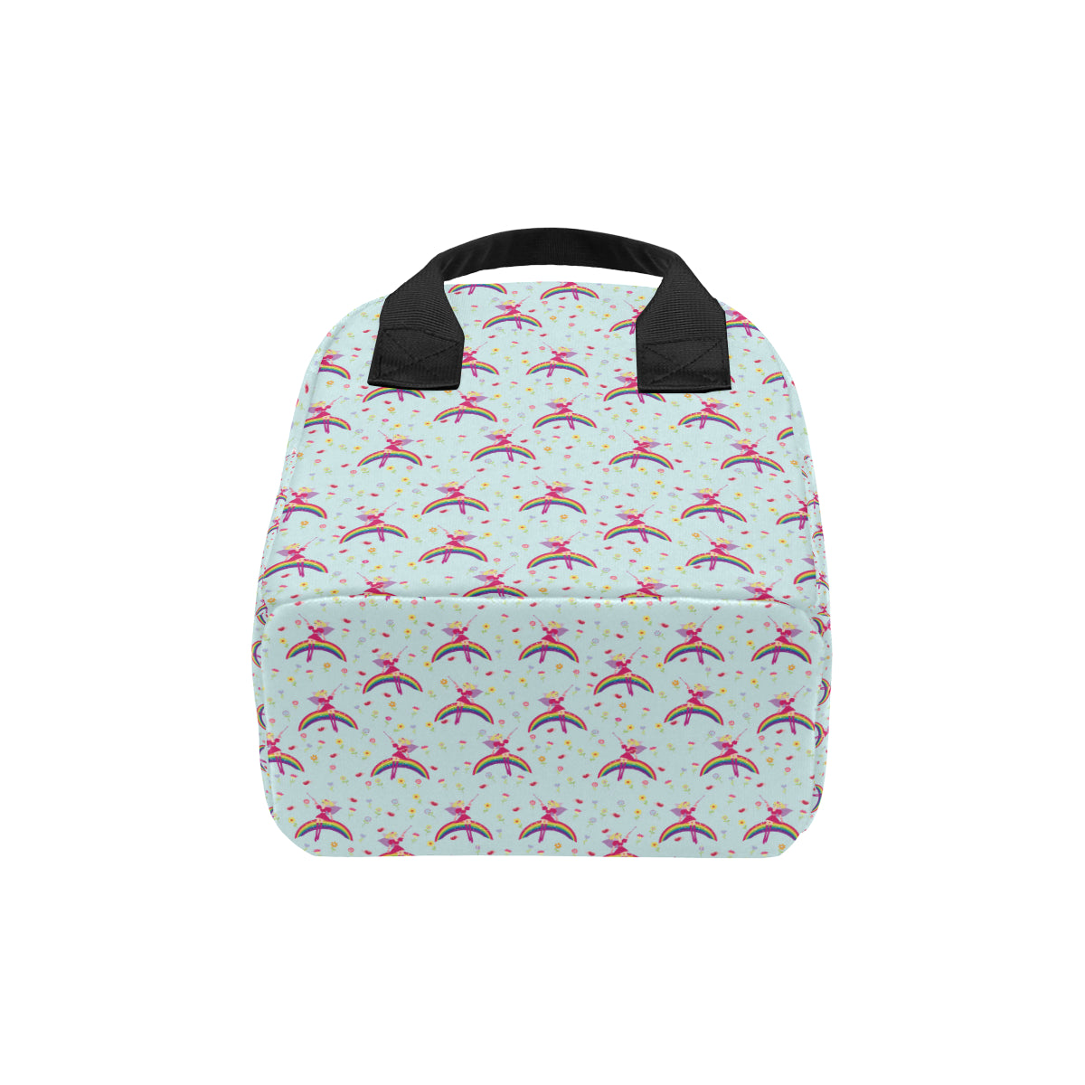 Fairy with Rainbow Print Pattern Insulated Lunch Bag