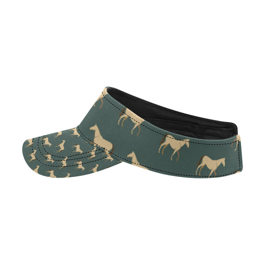 Horse Classic Themed Pattern Print Unisex Sun Visor