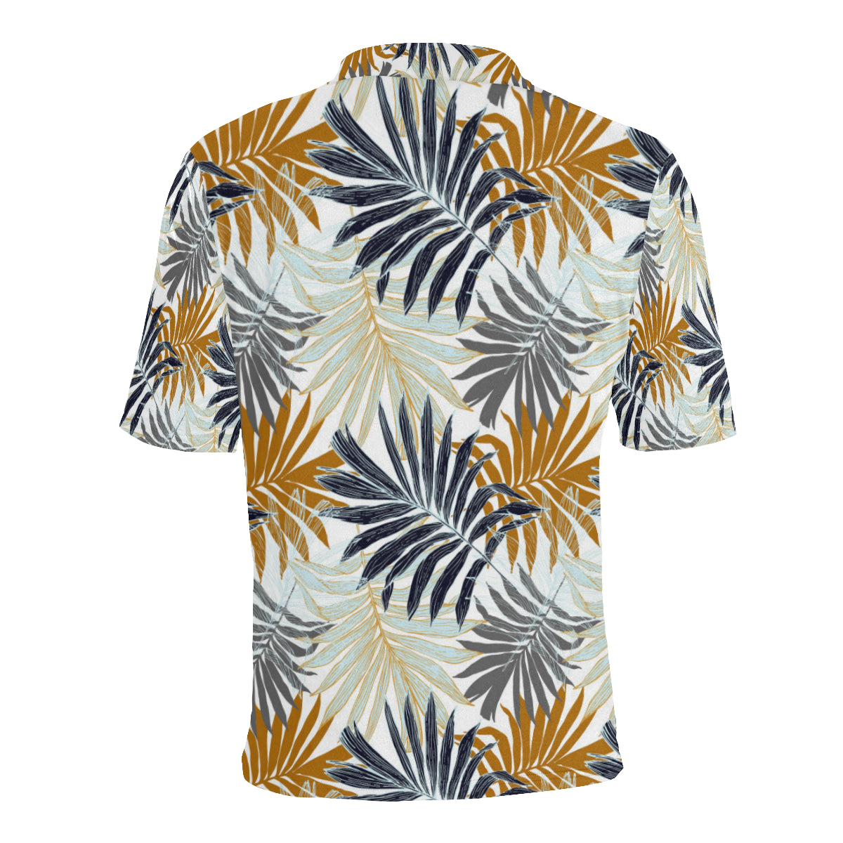 Colorful Tropical Palm Leaves Men Polo Shirt
