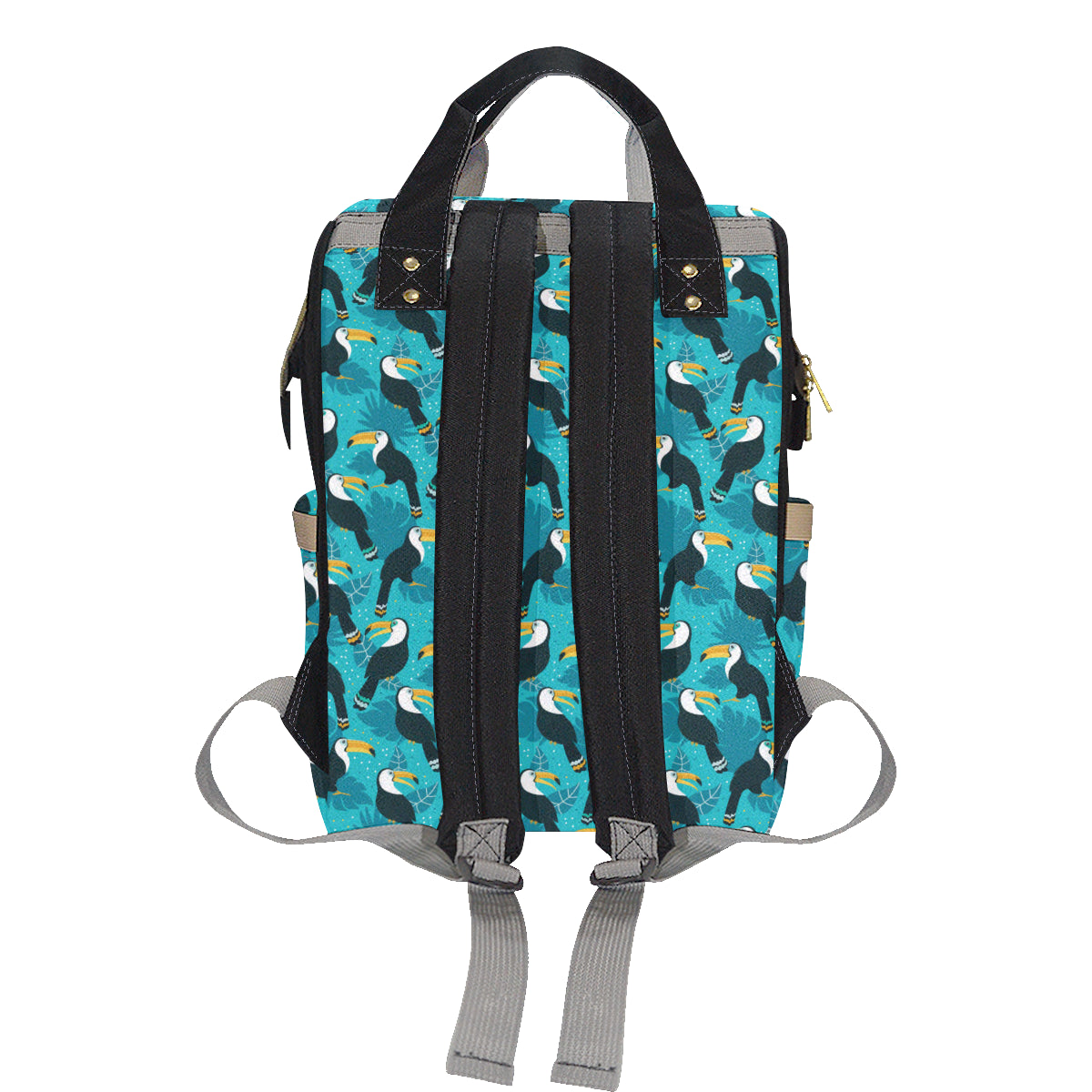 Toucan Parrot Pattern Print Diaper Bag Backpack