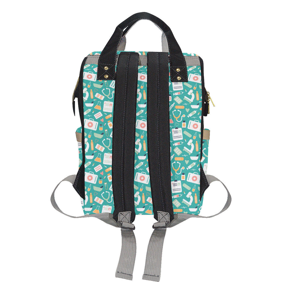 Medical Pattern Print Design 03 Diaper Bag Backpack