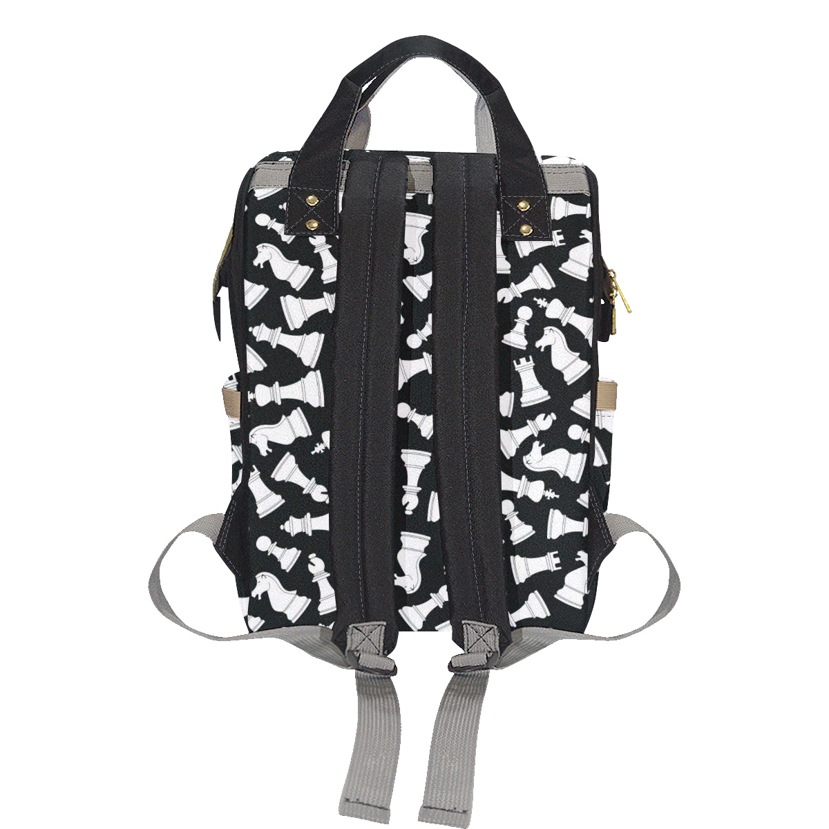Chess Pattern Print Design 01 Diaper Bag Backpack