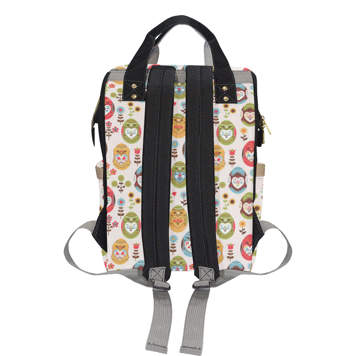 Easter Eggs Pattern Print Design RB011 Diaper Bag Backpack