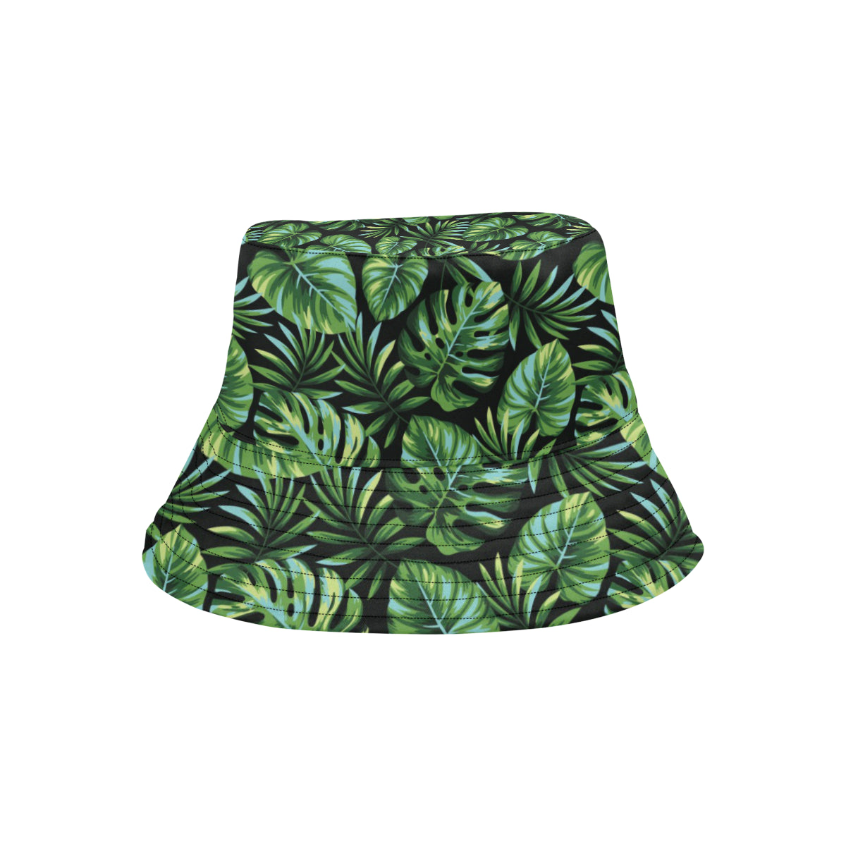 Palm Leaves Pattern Print Design PL013 Unisex Bucket Hat