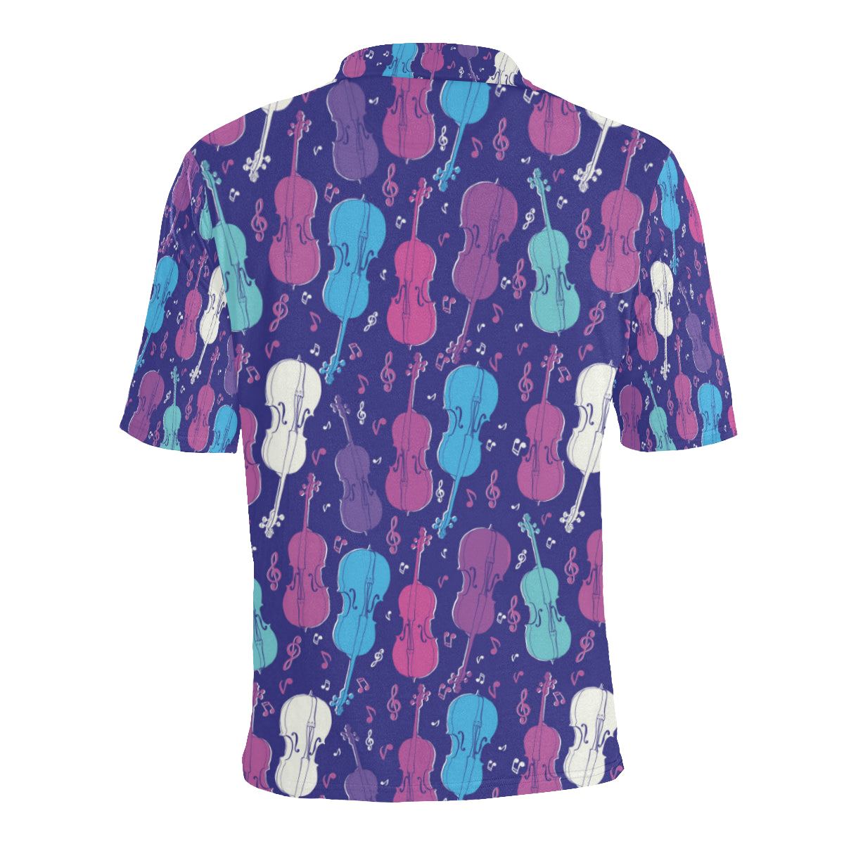 Cello Pattern Print Design 01 Men Polo Shirt